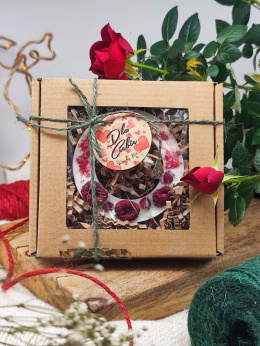 Naturalna sojowa zawieszka zapachowa Malina prezent na Walentynki i Dzień Kobiet