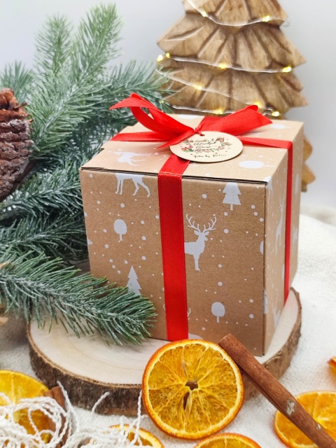 Świeca sojowa Wesołych Świąt Premium prezent Świeca sojowa Wesołych Świąt Premium prezent