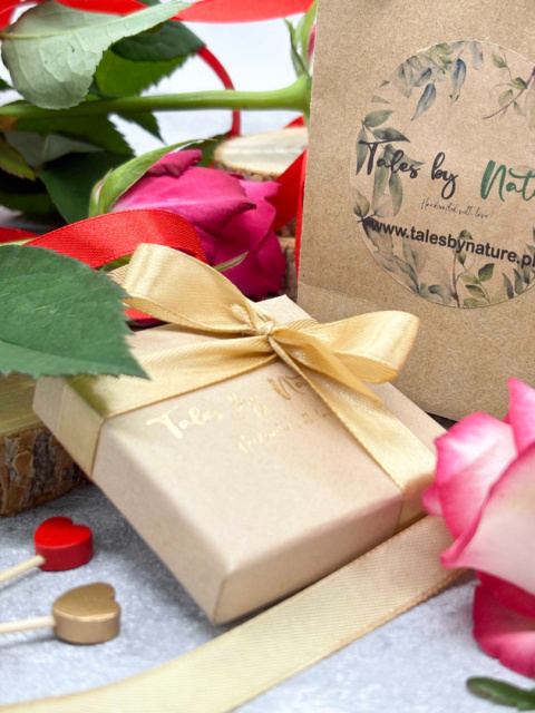 Kolczyki z żywicy z kamieniami naturalnymi GLAM Niezapominajki Kolczyki z żywicy z kamieniami naturalnymi GLAM Niezapominajki