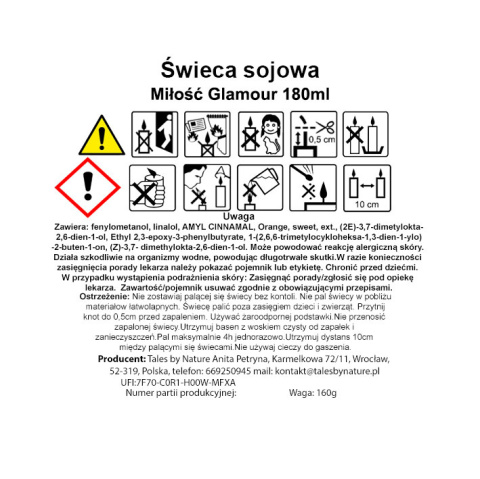 Świeca sojowa Miłość Glamour gotowy prezent na Dzień Mamy Świeca sojowa Miłość Glamour gotowy prezent na Dzień Mamy