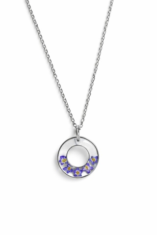 Naszyjnik z żywicy Fantazyjne Niezapominajki