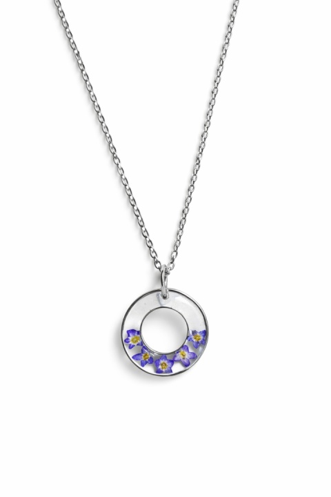 Naszyjnik z żywicy Fantazyjne Niezapominajki