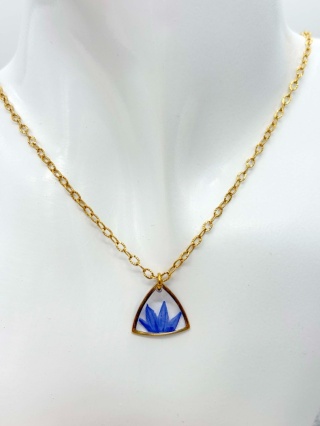 Naszyjnik z żywicy góry Chabry złociste