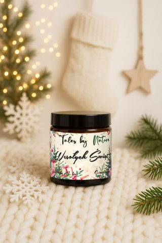 Świeca sojowa Wesołych Świąt 120 ml prezent