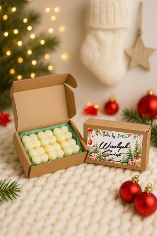 Zapachowy wosk sojowy do kominka Wesołych Świąt prezent