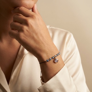 Bransoletka z żywicy Niezapominajka Pamiętaj k2