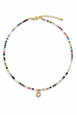 Naszyjnik z żywicy z kamieniami Florastone Magia kamieni